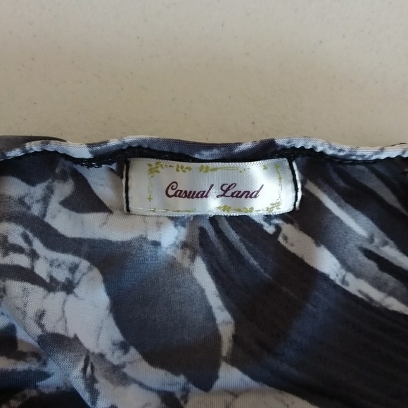 Casual Land Women's V-Neck Floral Print Midi Dress - Picture 6 of 6